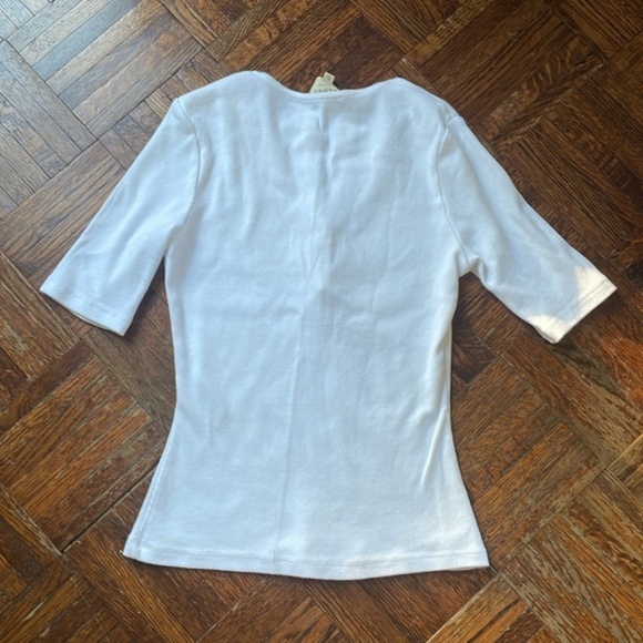 Sezane Theodora T-Shirt Ecru White - Picture 8 of 8